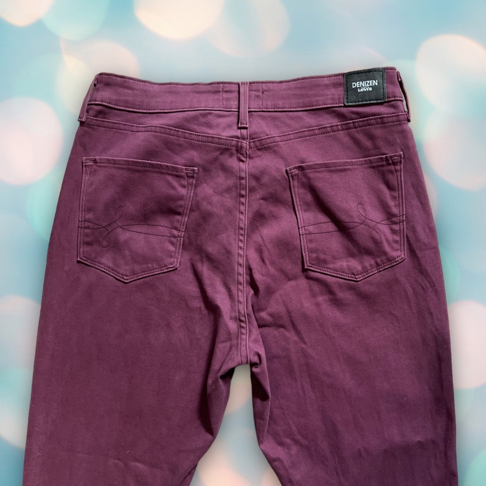 Levi’s Plus Size Women’s Purple Burgundy High Rise Super Skinny Jeans Size 18 - Picture 4 of 8